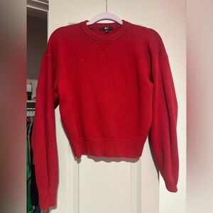 Uniqlo Vibrant Red Crewneck Sweater